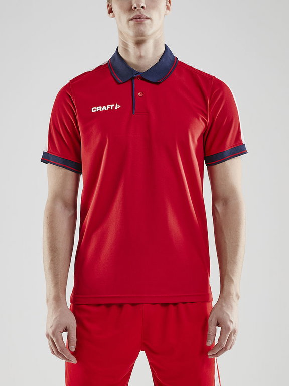 Craft Sport Polo Pro Control (100% Polyester) red/navy Men